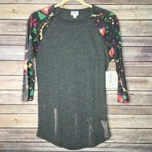 LulaRoe (1.0) XS Randy Floral Print - BNWT